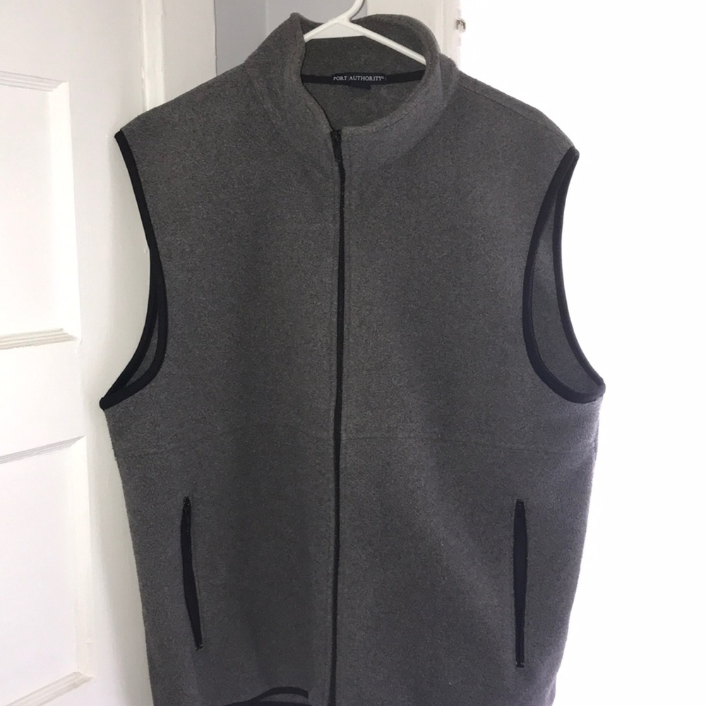 Grey Zip up Vest